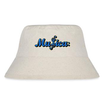 Musica Blue Logo - Stanley/Stella recycelter Bucket Hat - Naturweiß - Vorne