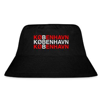 KOPENHAGEN Copenhagen Dänemark Denmark Flag - Stanley/Stella recycelter Bucket Hat - Schwarz - Vorne
