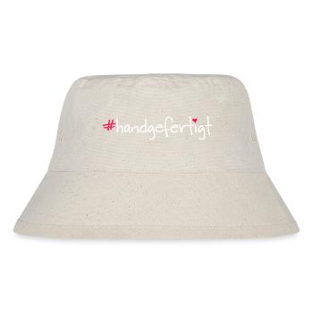 #handgefertigt - Stanley/Stella recycelter Bucket Hat - Naturweiß - Vorne