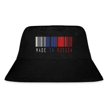 MADE IN RUSSIA BARCODE - Stanley/Stella recycelter Bucket Hat - Schwarz - Vorne
