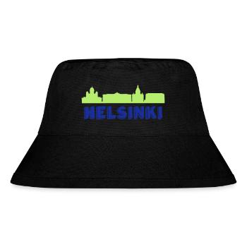 Helsinki - Stanley/Stella recycelter Bucket Hat - Schwarz - Vorne
