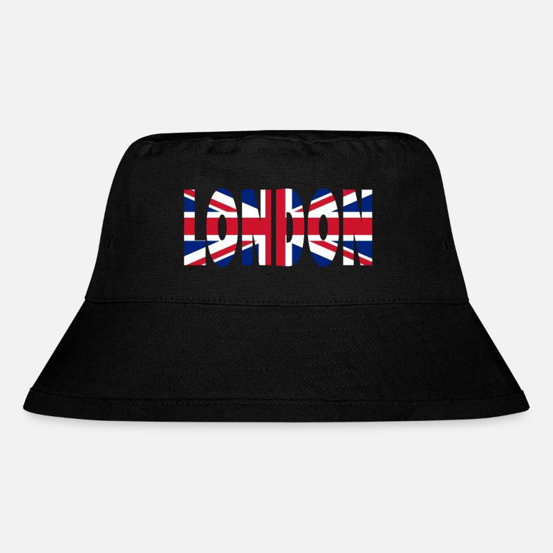London - Stanley/Stella recycelter Bucket Hat - Schwarz