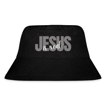 Jesus is Real - Stanley/Stella recycelter Bucket Hat - Schwarz - Vorne