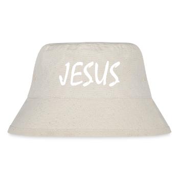 Jesus - Stanley/Stella recycelter Bucket Hat - Naturweiß - Vorne