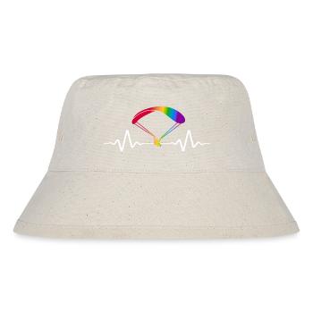 paragliding glide-long gleitschirm gleiten - Stanley/Stella recycelter Bucket Hat - Naturweiß - Vorne