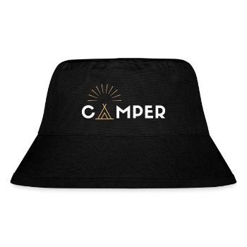 CAMPER - Stanley/Stella recycelter Bucket Hat - Schwarz - Vorne