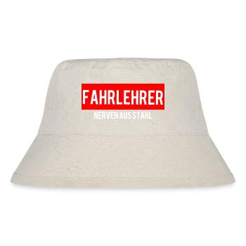 Fahrlehrer Nerven Aus Stahl - Stanley/Stella recycelter Bucket Hat - Naturweiß - Vorne