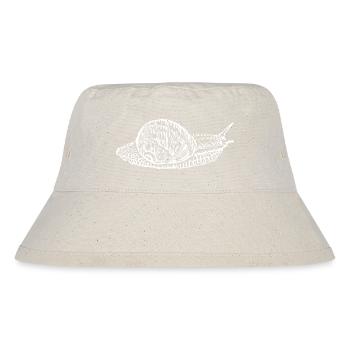 Snail, vineyard snail white - Stanley/Stella Recycled Bucket Hat - natural - Front
