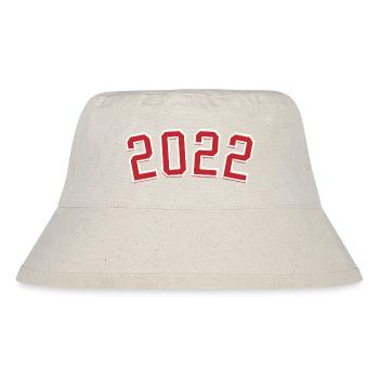 Sport Geburtsjahr 2022 - Stanley/Stella recycelter Bucket Hat - Naturweiß - Vorne