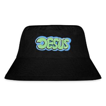 Jesus - Stanley/Stella recycelter Bucket Hat - Schwarz - Vorne