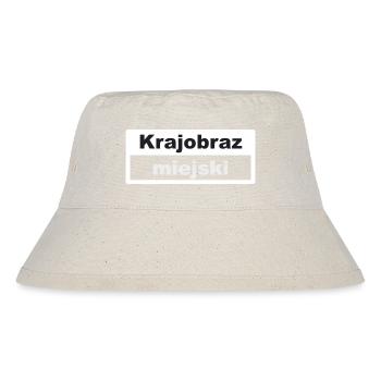 Stadtbild Typografie polnisch - Stanley/Stella recycelter Bucket Hat - Naturweiß - Vorne