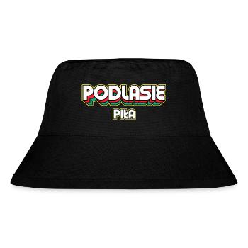 Podlasie Piła. Retro District Name - Stanley/Stella Recycled Bucket Hat - black - Front