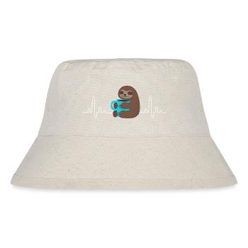 I love coffee t shirt coffee time sholt - Bob recyclé Stanley/Stella - blanc naturel - Devant