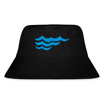 ocean waves - Stanley/Stella Recycled Bucket Hat - black - Front