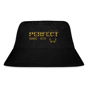 Perfect since 1975 - Stanley/Stella recycelter Bucket Hat - Schwarz - Vorne