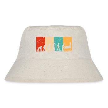 Flipperautomat Entwicklung Pinball Evolution - Stanley/Stella recycelter Bucket Hat - Naturweiß - Vorne