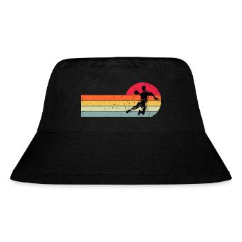 Handball Handballer - Stanley/Stella recycelter Bucket Hat - Schwarz - Vorne
