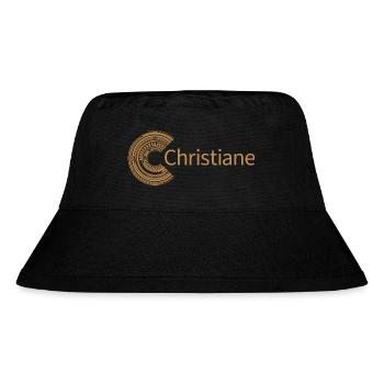 Für Christiane - Stanley/Stella recycelter Bucket Hat - Schwarz - Vorne