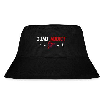 Quad-Süchtige - Stanley/Stella recycelter Bucket Hat - Schwarz - Vorne