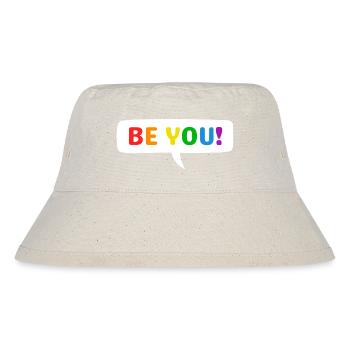 BE YOU Rainbow Pride - Stanley/Stella Recycled Bucket Hat - natural - Front