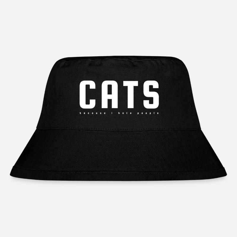 Cats - Stanley/Stella Recycled Bucket Hat - black