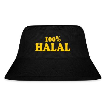 Halal - Stanley/Stella recycelter Bucket Hat - Schwarz - Vorne