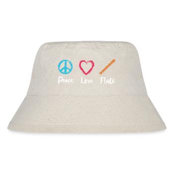 Flûte d’amour de paix - Bob recyclé Stanley/Stella - blanc naturel - Devant