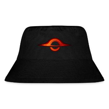 Schwarzes Loch - Stanley/Stella recycelter Bucket Hat - Schwarz - Vorne