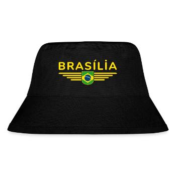 Brasília T-shirt for fans and travelers - Stanley/Stella Recycled Bucket Hat - black - Front