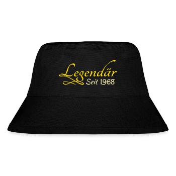 Jahr 1968 - Stanley/Stella recycelter Bucket Hat - Schwarz - Vorne