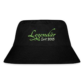 2015 - Stanley/Stella recycelter Bucket Hat - Schwarz - Vorne