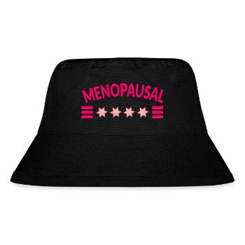 Menopause Menopausale Frauen - Stanley/Stella recycelter Bucket Hat - Schwarz - Vorne