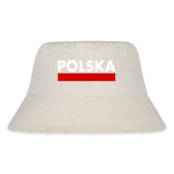Polen - Stanley/Stella recycelter Bucket Hat - Naturweiß - Vorne