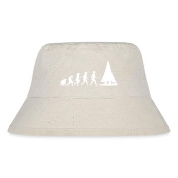 Evolution sailing sailboat sailing ship - Stanley/Stella Recycled Bucket Hat - natural - Front
