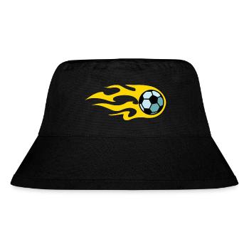 soccer fire - Stanley/Stella recycelter Bucket Hat - Schwarz - Vorne