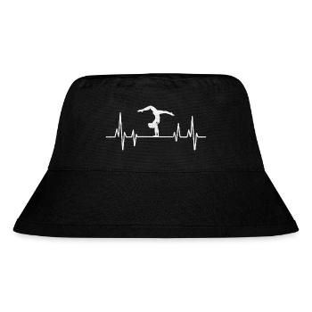 Gymnastics Gymnast Gymnast heartbeat - Stanley/Stella Recycled Bucket Hat - black - Front