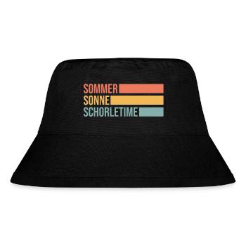 Pfalz Riesling Schorle Time Sommer Wein Spruch - Stanley/Stella recycelter Bucket Hat - Schwarz - Vorne