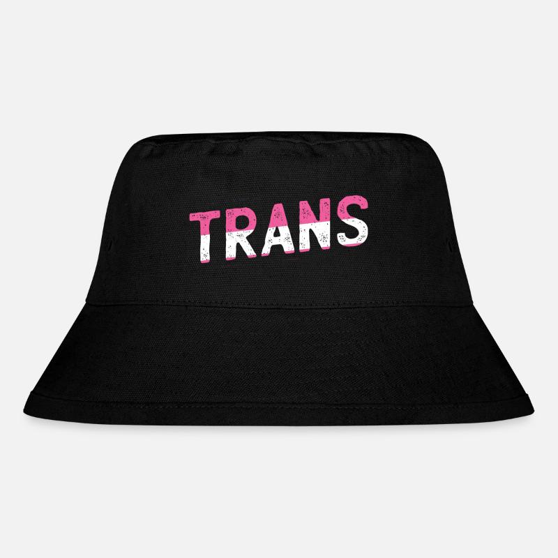Trans - Stanley/Stella recycelter Bucket Hat - Schwarz