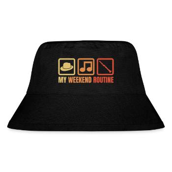 Klarinettisten Wochenende - Stanley/Stella recycelter Bucket Hat - Schwarz - Vorne