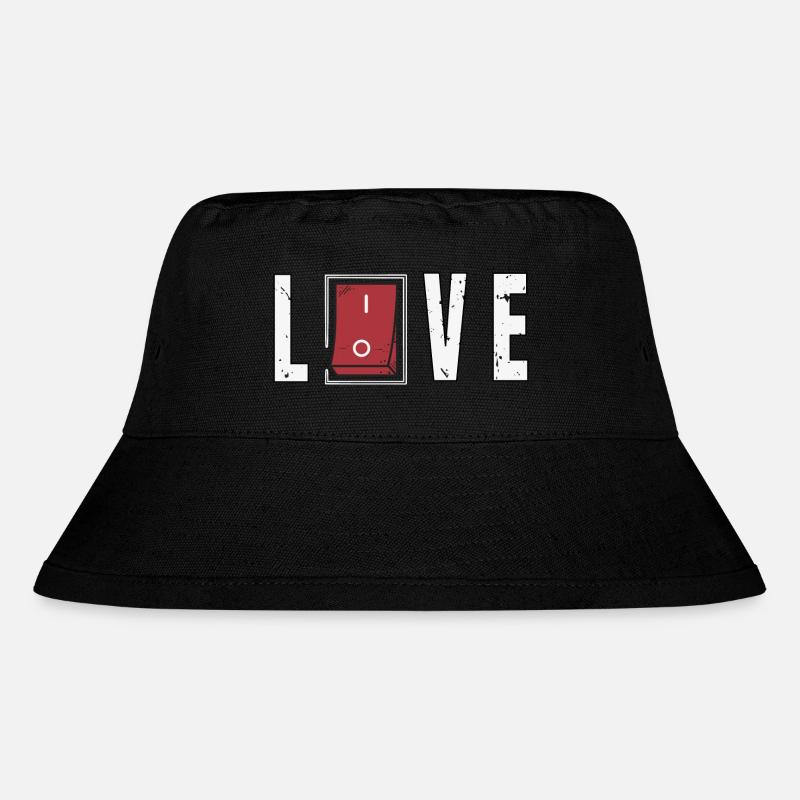 Liebe erwidert - Stanley/Stella recycelter Bucket Hat - Schwarz