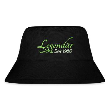 1958 - Stanley/Stella Recycled Bucket Hat - black - Front
