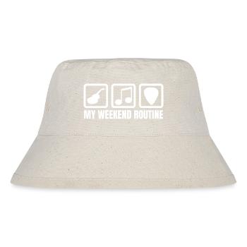 Gitarrenspieler Wochenende - Stanley/Stella recycelter Bucket Hat - Naturweiß - Vorne