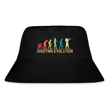 Shooting Evolution Progression Design - Stanley/Stella Recycled Bucket Hat - black - Front