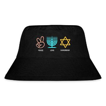 Hanukkah Chanukkah Hanukah - Stanley/Stella recycelter Bucket Hat - Schwarz - Vorne