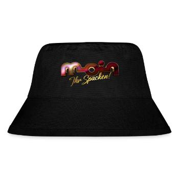 Moin ihr Spacken! - Stanley/Stella recycelter Bucket Hat - Schwarz - Vorne