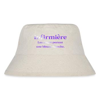 KRANKENSCHWESTER KRANKENSCHWESTER DOKTOR HUMOR DRÖLES 6 - Stanley/Stella recycelter Bucket Hat - Naturweiß - Vorne