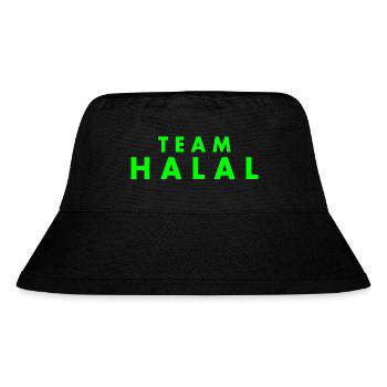 Team halal - Stanley/Stella recycelter Bucket Hat - Schwarz - Vorne
