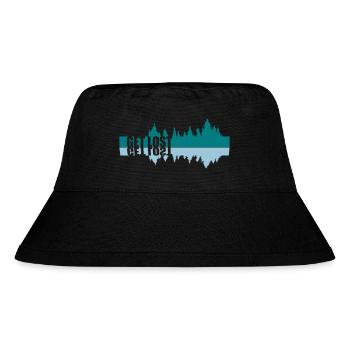 Mirroring Get Lost - Stanley/Stella Recycled Bucket Hat - black - Front