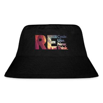 RE. Recycle Reuse Renew Rethink - Bob recyclé Stanley/Stella - noir - Devant
