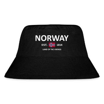 NORWEGEN - Stanley/Stella recycelter Bucket Hat - Schwarz - Vorne